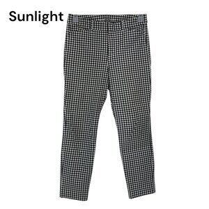 Old Navy Women High Rise Pixie Skinny Ankle Pant SZ 8 Black/White Gingham Print